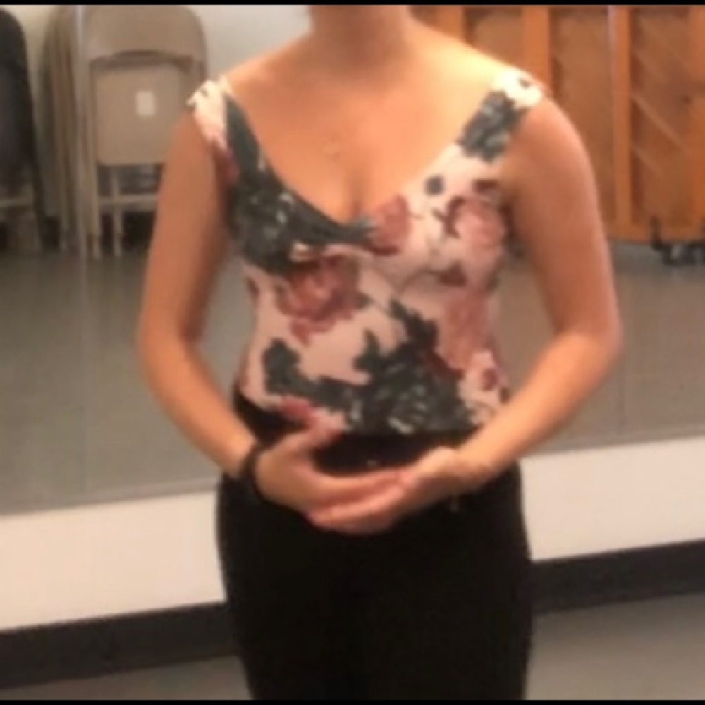 Luckyleo Moon Leotard in Petal Print Medium